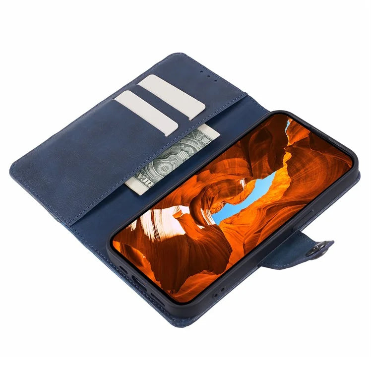 For TCL 50 5G Case Splicing Texture Leather Phone Cover Viewing Stand