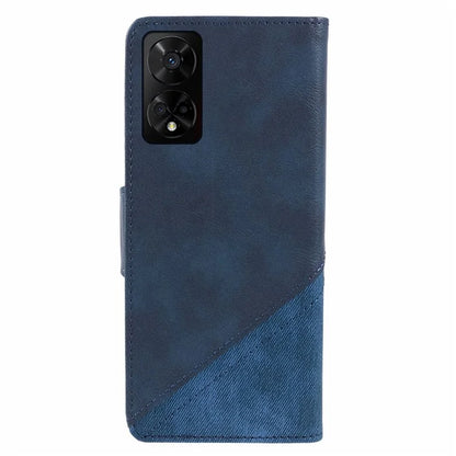 For TCL 50 5G Case Splicing Texture Leather Phone Cover Viewing Stand