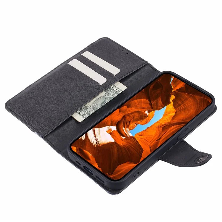 For TCL 50 5G Case Splicing Texture Leather Phone Cover Viewing Stand
