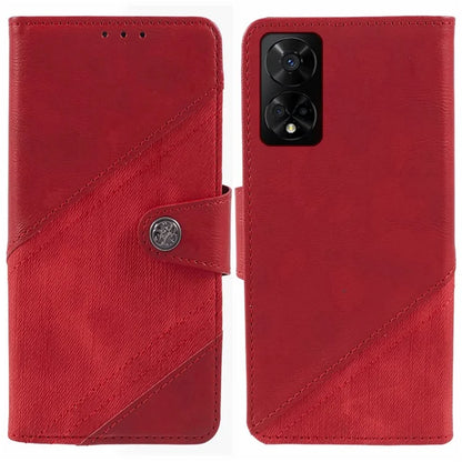 For TCL 50 5G Case Splicing Texture Leather Phone Cover Viewing Stand