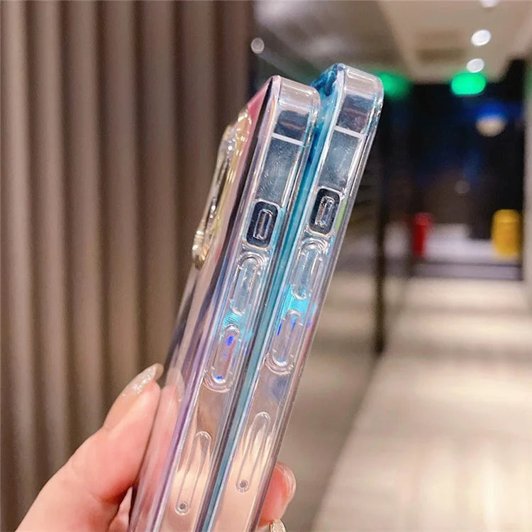 For iPhone 15 Pro Case IMD Marble Shell Pattern TPU+PC Phone Cover