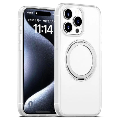 For iPhone 16 Pro Case Compatible with MagSafe PC+TPU Phone Cover Kickstand