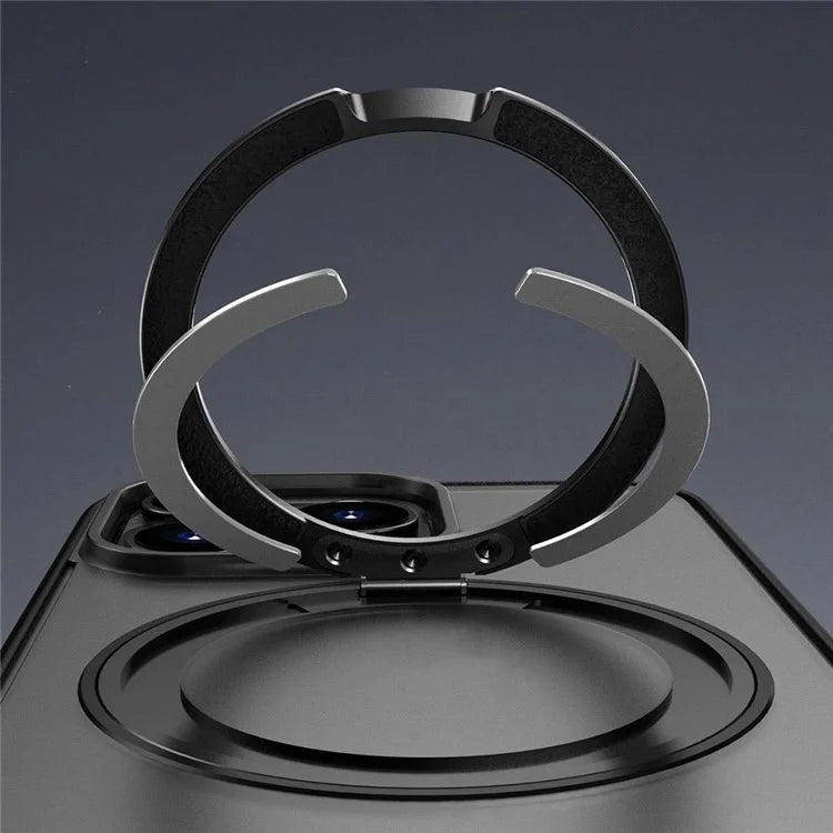For iPhone 15 Pro Case Compatible with MagSafe PC+TPU Phone Cover Kickstand