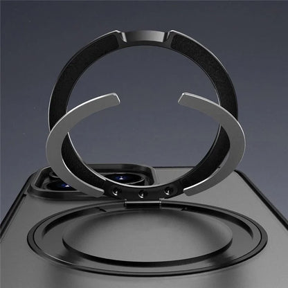 For iPhone 15 Pro Case Compatible with MagSafe PC+TPU Phone Cover Kickstand