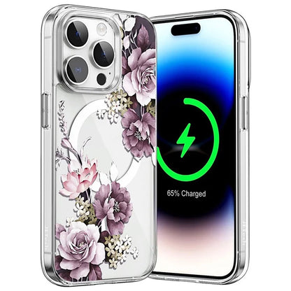 For iPhone 16 Pro Max Case TPU+PC Phone Cover Compatible with MagSafe