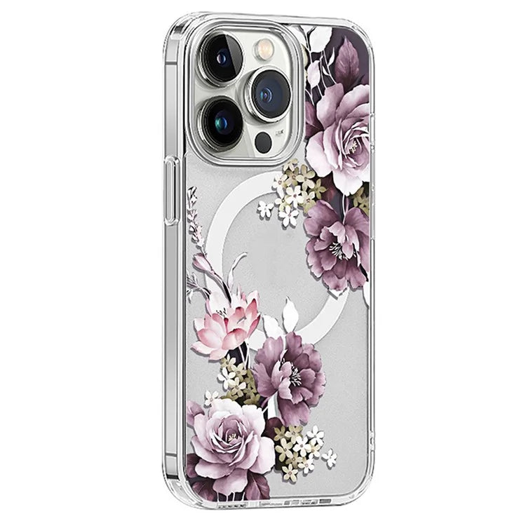 For iPhone 16 Pro Max Case TPU+PC Phone Cover Compatible with MagSafe
