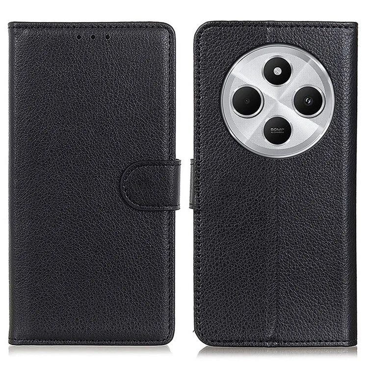 For Xiaomi Redmi 14C 4G Wallet Case PU Leather Phone Cover Litchi Texture