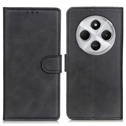 For Xiaomi Redmi 14C 4G Stand Wallet Case Cowhide Texture Leather Phone Cover