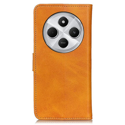 For Xiaomi Redmi 14C 4G Stand Wallet Case Cowhide Texture Leather Phone Cover