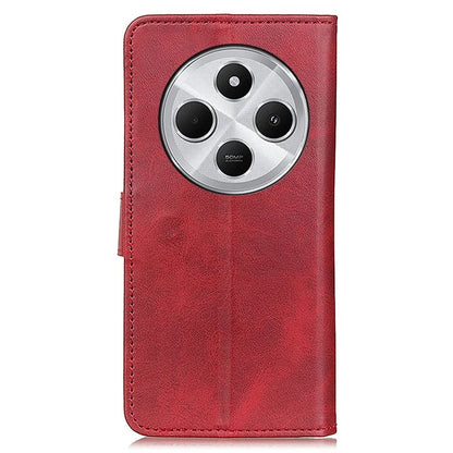 For Xiaomi Redmi 14C 4G Stand Wallet Case Cowhide Texture Leather Phone Cover