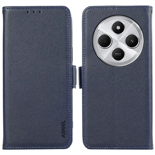 ABEEL For Xiaomi Redmi 14C 4G Case Litchi Texture Leather RFID Blocking Phone Cover