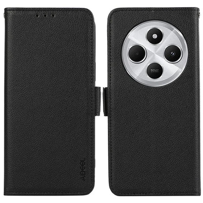 ABEEL For Xiaomi Redmi 14C 4G Case Litchi Texture Leather RFID Blocking Phone Cover