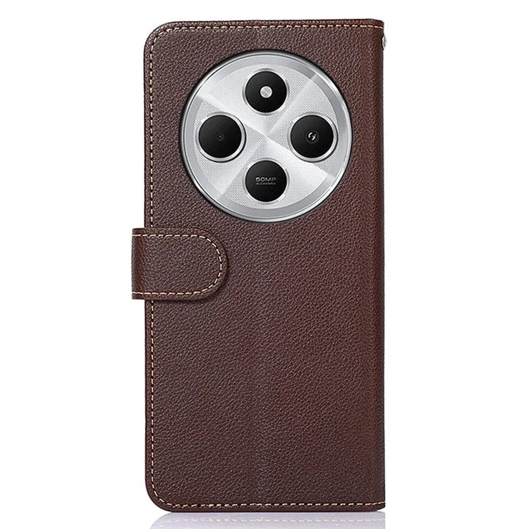 KHAZNEH For Redmi 14C 4G Case RFID Blocking Wallet PU Leather Phone Cover