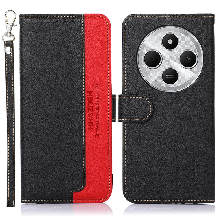 KHAZNEH For Redmi 14C 4G Case RFID Blocking Wallet PU Leather Phone Cover
