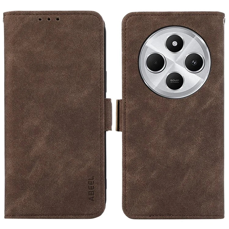 ABEEL For Xiaomi Redmi 14C 4G Case PU Leather Folio Stand View RFID Blocking Phone Cover