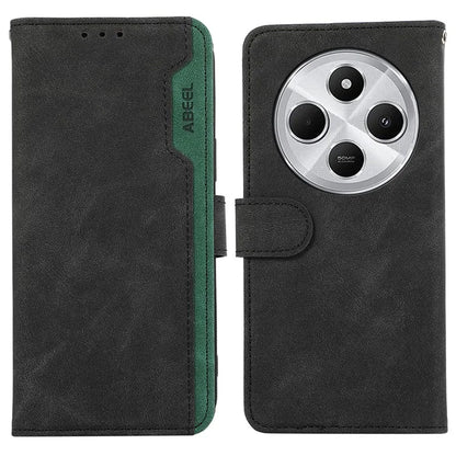ABEEL For Xiaomi Redmi 14C 4G Case Color Splicing Leather Flip Phone Cover RFID Blocking