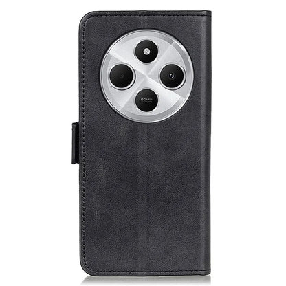 For Xiaomi Redmi 14C 4G Case Stand Cowhide Texture PU Leather Phone Cover