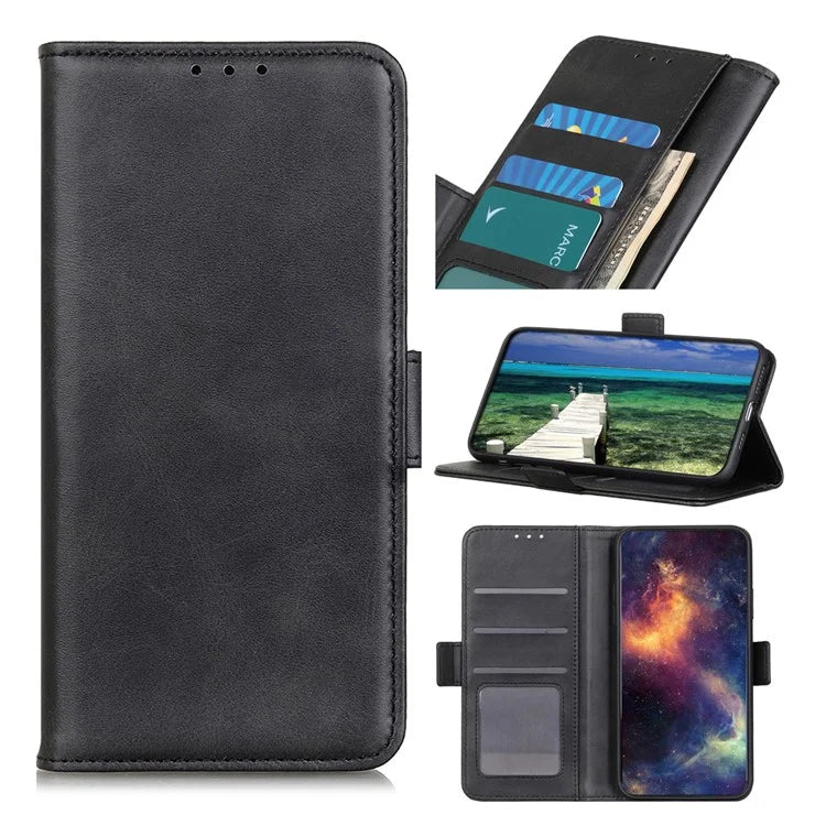 For Xiaomi Redmi 14C 4G Case Stand Cowhide Texture PU Leather Phone Cover