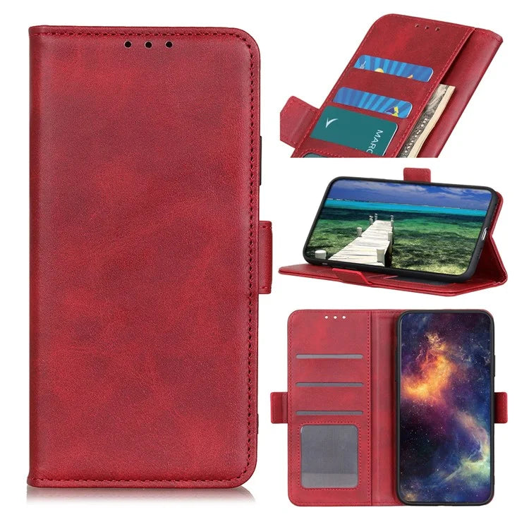 For Xiaomi Redmi 14C 4G Case Stand Cowhide Texture PU Leather Phone Cover