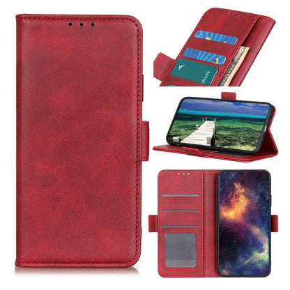 For Xiaomi Redmi 14C 4G Case Stand Cowhide Texture PU Leather Phone Cover
