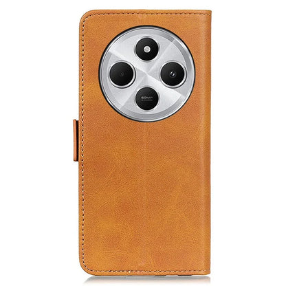 For Xiaomi Redmi 14C 4G Case Stand Cowhide Texture PU Leather Phone Cover