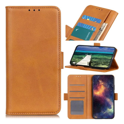 For Xiaomi Redmi 14C 4G Case Stand Cowhide Texture PU Leather Phone Cover