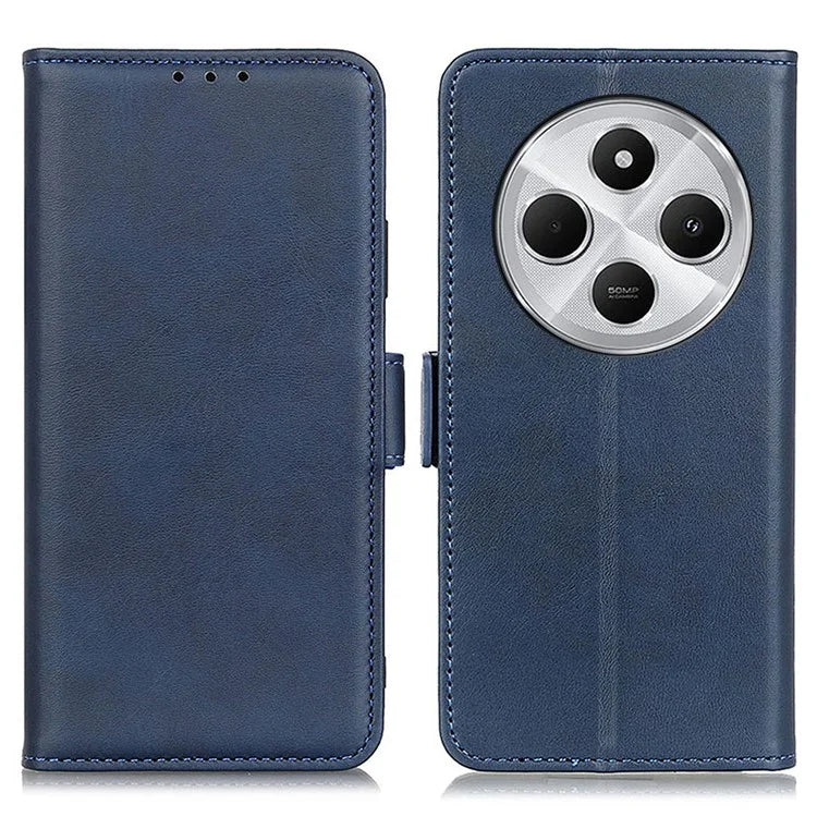 For Xiaomi Redmi 14C 4G Case Stand Cowhide Texture PU Leather Phone Cover