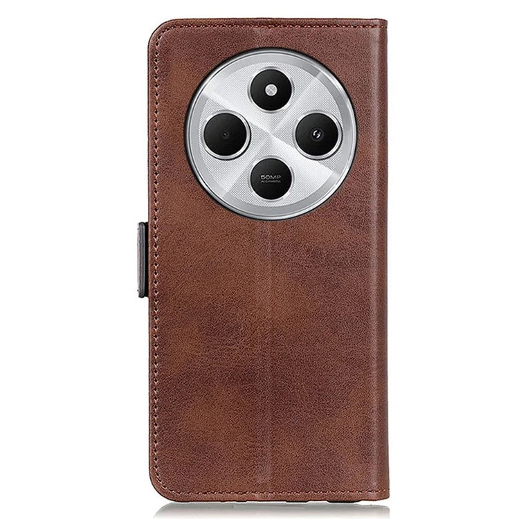 For Xiaomi Redmi 14C 4G Case Stand Cowhide Texture PU Leather Phone Cover