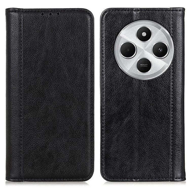 For Xiaomi Redmi 14C 4G Stand Case Split Leather Litchi Texture Wallet Phone Cover