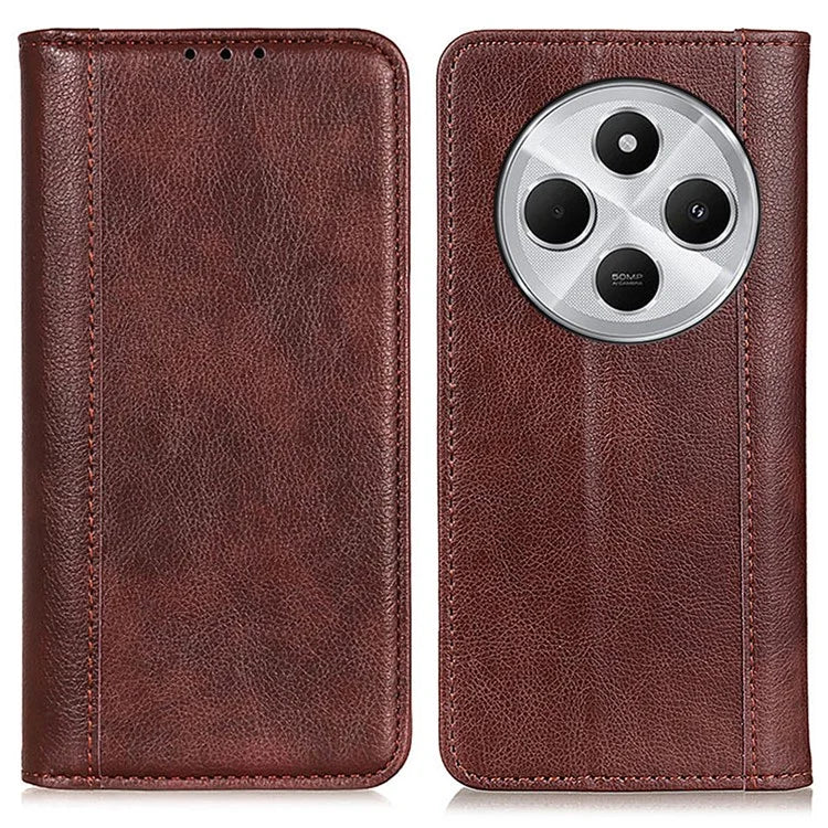 For Xiaomi Redmi 14C 4G Stand Case Split Leather Litchi Texture Wallet Phone Cover