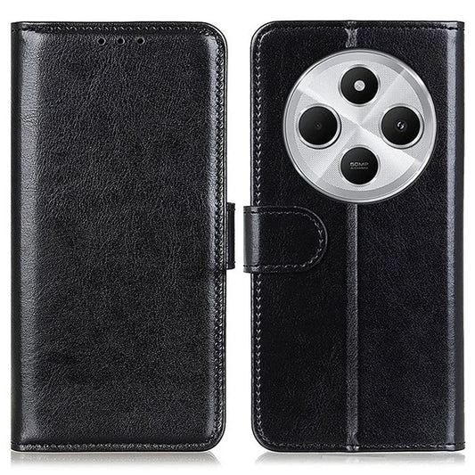 For Xiaomi Redmi 14C 4G Case Crazy Horse Texture PU Leather Phone Stand Cover