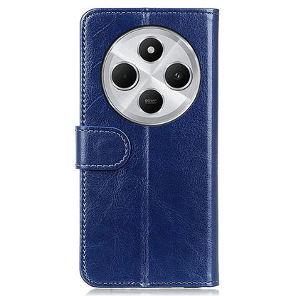 For Xiaomi Redmi 14C 4G Case Crazy Horse Texture PU Leather Phone Stand Cover