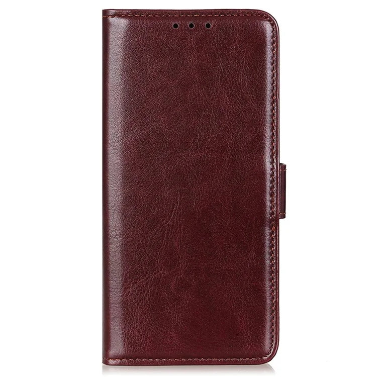 For Xiaomi Redmi 14C 4G Case Crazy Horse Texture PU Leather Phone Stand Cover