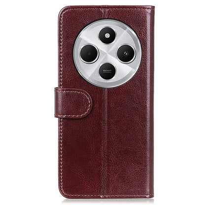 For Xiaomi Redmi 14C 4G Case Crazy Horse Texture PU Leather Phone Stand Cover