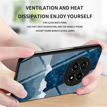 For Realme 13 Pro 5G Case Starry Sky Pattern Tempered Glass Phone Cover