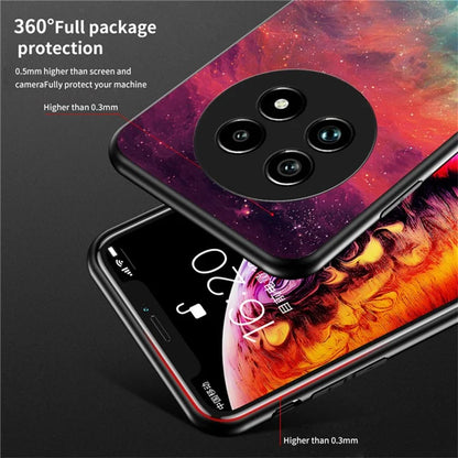 For Realme 13 Pro 5G Case Starry Sky Pattern Tempered Glass Phone Cover