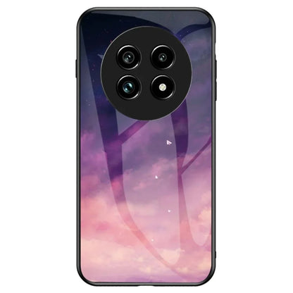 For Realme 13 Pro 5G Case Starry Sky Pattern Tempered Glass Phone Cover