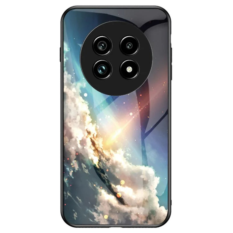 For Realme 13 Pro 5G Case Starry Sky Pattern Tempered Glass Phone Cover