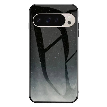 For Google Pixel 9 / Pixel 9 Pro Case Starry Sky Pattern Tempered Glass Phone Cover