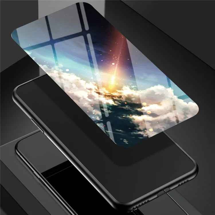 For Google Pixel 9 / Pixel 9 Pro Case Starry Sky Pattern Tempered Glass Phone Cover