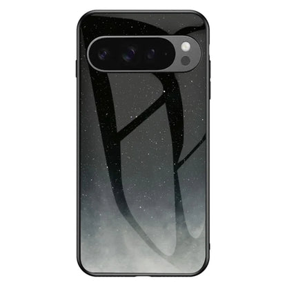For Google Pixel 9 Pro XL Case Starry Sky Pattern Tempered Glass Phone Cover