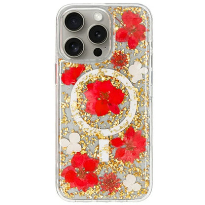 KZDOO Mag Flowers Series for iPhone 16 Pro Max Case Compatible with MagSafe Anti-Drop TPU+PC Phone Cover