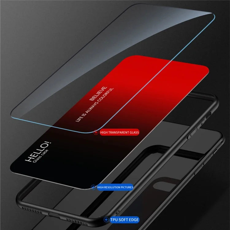 For iPhone 16 Pro Case Anti-Scratch Tempered Glass + PC+TPU Phone Cover