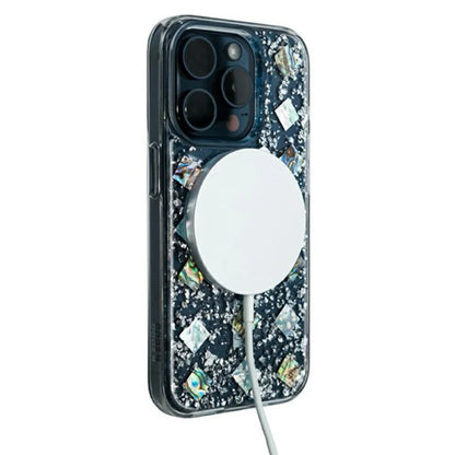 KZDOO Mag Flash Series for iPhone 16 Pro Max Case Compatible with MagSafe Seashell Shining TPU+PC Phone Cover