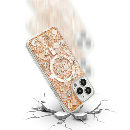 KZDOO Mag Flash Series for iPhone 16 Pro Max Case Compatible with MagSafe Seashell Shining TPU+PC Phone Cover