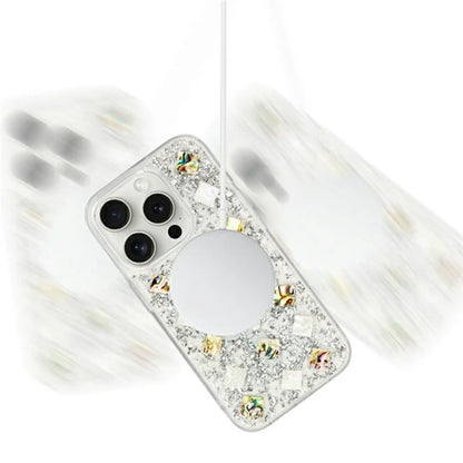 KZDOO Mag Flash Series for iPhone 16 Pro Max Case Compatible with MagSafe Seashell Shining TPU+PC Phone Cover