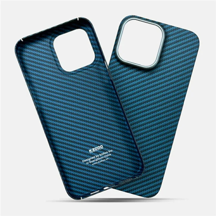 KZDOO For iPhone 16 Pro Max Case Aramid Fiber Anti-Drop Phone Cover - Green