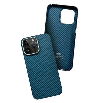 KZDOO For iPhone 16 Pro Case Aramid Fiber Anti-Drop Phone Cover - Green