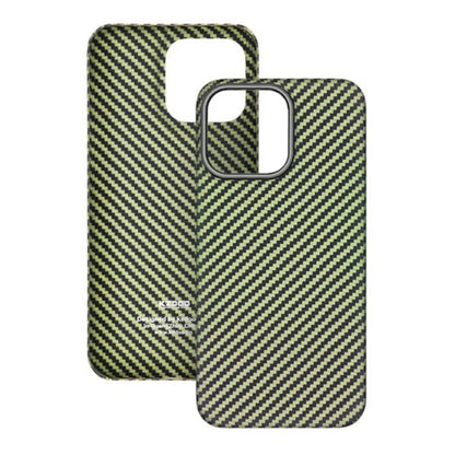 KZDOO For iPhone 16 Pro Case Aramid Fiber Phone Cover Support Wireless Charging
