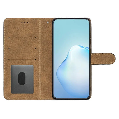 For Xiaomi Redmi 14C 4G Wallet Case Line Imprinted Skin-Touch Anti-Drop Leather Flip Phone Cover